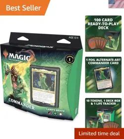 Zendikar Rising Commander Deck: Land's Wrath | 100 Card Foil Set Ready-to-Play - Image 1