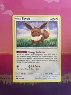 Pokemon Card Eevee Sun & Moon Common 101/149 Near Mint - Image 1