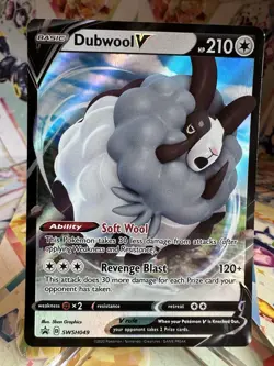 Dubwool V - SWSH049 Sword & Shield Black Star Promo Card POKEMON TCG - Image 1