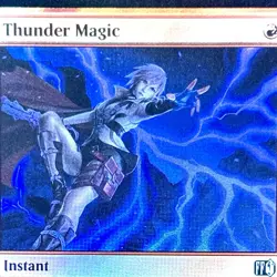 Thunder Magic - FOIL - MTG - Final Fantasy - FIN - 0165 - COMMON ~ NM - Image 1