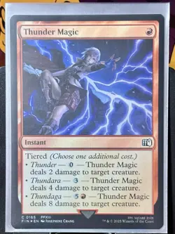 Thunder Magic - FOIL - MTG - Final Fantasy - FIN - 0165 - COMMON ~ NM - Image 2