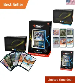 Starter Commander Deck First Flight - White-Blue MTG Deck for Teens and Adults - Image 1