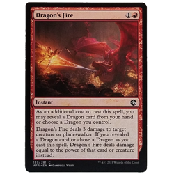 x4 Dragon's Fire AFR MTG M/NM Playset Common Red Instant Adventures Forgotten - Image 1