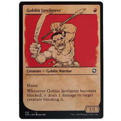 x4 Goblin Javelineer Showcase AFR MTG M/NM Playset Common Red Creature Warrior - Image 1