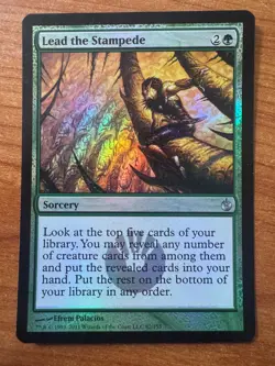 Magic MTG Lead the Stampede FOIL Mirrodin Besieged SP+/NM-! - Image 1