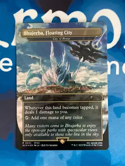 MTG Bhujerba, Floating City FOIL City of Brass Final Fantasy Champion Promo NM - Image 1