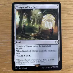 Temple of Silence Universes Beyond: Fallout Regular MTG Rare Magic The Gathering - Image 1