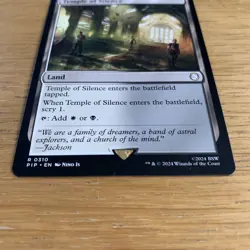 Temple of Silence Universes Beyond: Fallout Regular MTG Rare Magic The Gathering - Image 3