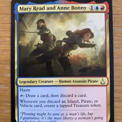 MTG Assassins Creed - Mary Read and Anne Bonny Rare Magic The Gathering - Image 2