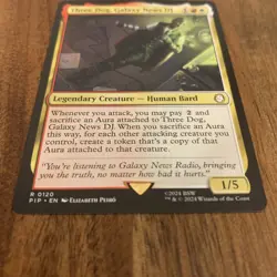 MTG Three Dog, Galaxy News DJ [Fallout] Near Mint Magic The Gathering Rare Card - Image 3