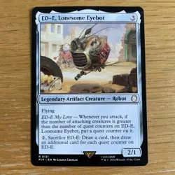 MTG ED-E, Lonesome Eyebot [Fallout] Near Mint Rare Magic The Gathering Card - Image 1