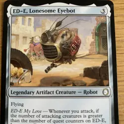 MTG ED-E, Lonesome Eyebot [Fallout] Near Mint Rare Magic The Gathering Card - Image 2