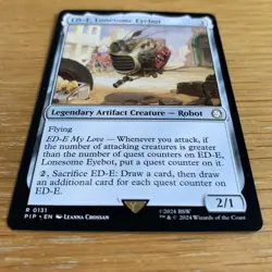 MTG ED-E, Lonesome Eyebot [Fallout] Near Mint Rare Magic The Gathering Card - Image 3