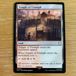 MTG Temple of Triumph [Fallout] Near Mint Magic The Gathering Rare Card - Image 1