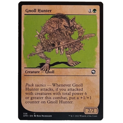 x4 Gnoll Hunter Showcase AFR MTG M/NM Playset Common Green Creature Gnoll TCG - Image 1