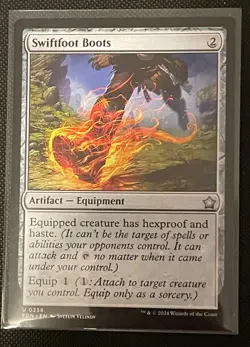 Swiftfoot Boots FDN Foundations MTG 258 UNCOMMON M/NM 4x - Image 1