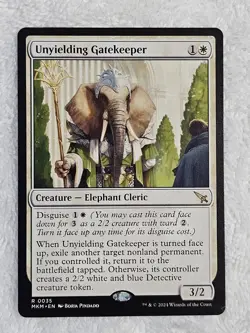 MTG Unyielding Gatekeeper #35 Murders at Karlov Manor Card Rare NM - Image 2