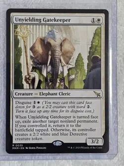 MTG Unyielding Gatekeeper #35 Murders at Karlov Manor Card Rare NM - Image 4