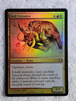 MTG Bull Cerodon FOIL #161 Alara Reborn (ARB) 2009 Magic Card U NM - Image 1