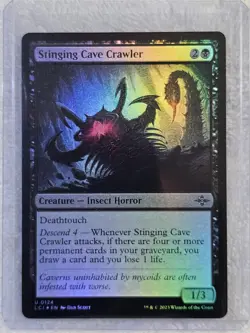 MTG Stinging Cave Crawler FOIL #124 The Lost Caverns of Ixalan Card U NM - Image 5