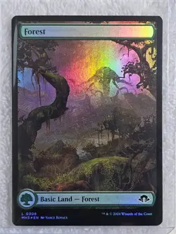 MTG Forest FOIL - Modern Horizons 3 #308 Magic Gathering Card LAND NM - Image 4