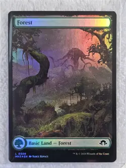 MTG Forest FOIL - Modern Horizons 3 #308 Magic Gathering Card LAND NM - Image 5
