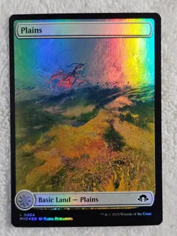 MTG Plains FOIL - Modern Horizons 3 #304 Magic Gathering Card LAND NM - Image 2