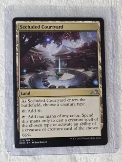 MTG Secluded Courtyard Kamigawa Neon Dynasty #275 Magic the Gathering Card NM - Image 4