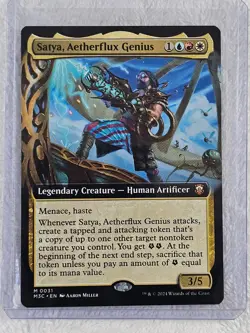 MTG Satya, Aetherflux Genius (Extended Art) - Modern Horizons 3 #31 Mythic NM - Image 5