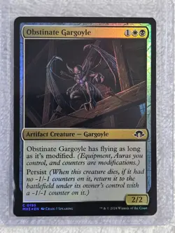 MTG Obstinate Gargoyle FOIL - Modern Horizons 3 #195 Magic Gathering Card NM - Image 5