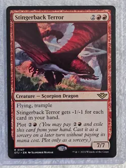 MTG Stingerback Terror Outlaws of Thunder Junction (OTJ) #147 Card Rare NM - Image 5