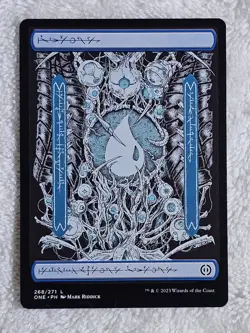 MTG Island #268 Full Art Phyrexia All Will Be One 2023 Magic Card Land NM - Image 1