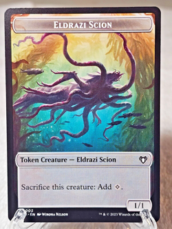 MTG Eldrazi Scion - Assassin Double-Sided Token - Commander Masters #2/14 T NM - Image 1