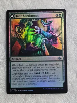MTG Jade Seedstones FOIL #195 The Lost Caverns of Ixalan Magic Card U Near Mint - Image 1