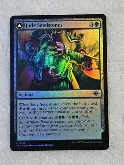 MTG Jade Seedstones FOIL #195 The Lost Caverns of Ixalan Magic Card U Near Mint - Image 3