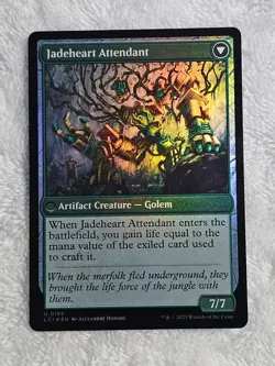 MTG Jade Seedstones FOIL #195 The Lost Caverns of Ixalan Magic Card U Near Mint - Image 2