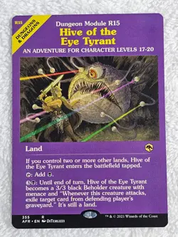 MTG Hive of the Eye Tyrant Dungeon Module 355 Adventures in the Forgotten Realms - Image 1