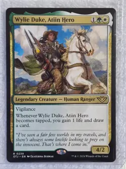 MTG Wylie Duke, Atiin Hero Outlaws of Thunder Junction (OTJ) #239 Card Rare NM - Image 5