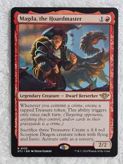 MTG Magda, the Hoardmaster Outlaws of Thunder Junction (OTJ) #133 Card Rare NM - Image 1