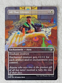 MTG All That Glitters (Borderless) Commander Masters #622 Magic Card NM - Image 2