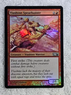 MTG Viashino Spearhunter FOIL #161 Magic 2010 (M10) Magic Card NM - Image 1