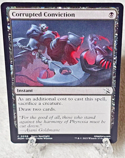 MTG Corrupted Conviction March of the Machine Magic Gathering Card #98 NM - Image 1