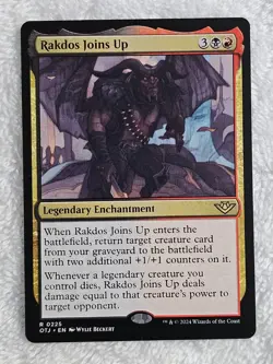 MTG Rakdos Joins Up - Outlaws of Thunder Junction (OTJ) #225 Card Rare NM - Image 1