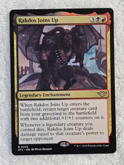 MTG Rakdos Joins Up - Outlaws of Thunder Junction (OTJ) #225 Card Rare NM - Image 2