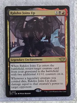 MTG Rakdos Joins Up - Outlaws of Thunder Junction (OTJ) #225 Card Rare NM - Image 4