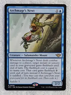 MTG Archmage's Newt Outlaws of Thunder Junction (OTJ) #39 Magic Card Rare NM - Image 2