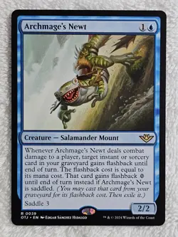 MTG Archmage's Newt Outlaws of Thunder Junction (OTJ) #39 Magic Card Rare NM - Image 1