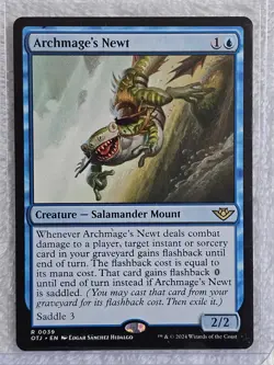 MTG Archmage's Newt Outlaws of Thunder Junction (OTJ) #39 Magic Card Rare NM - Image 4