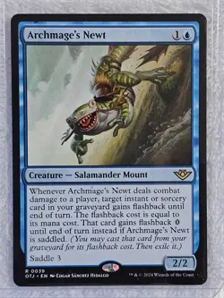 MTG Archmage's Newt Outlaws of Thunder Junction (OTJ) #39 Magic Card Rare NM - Image 5