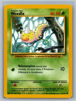 Pokemon TCG ITALIAN Weedle #69/102 CCG Base Set - Image 1